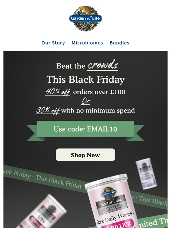 40% off sitewide when you spend £100!