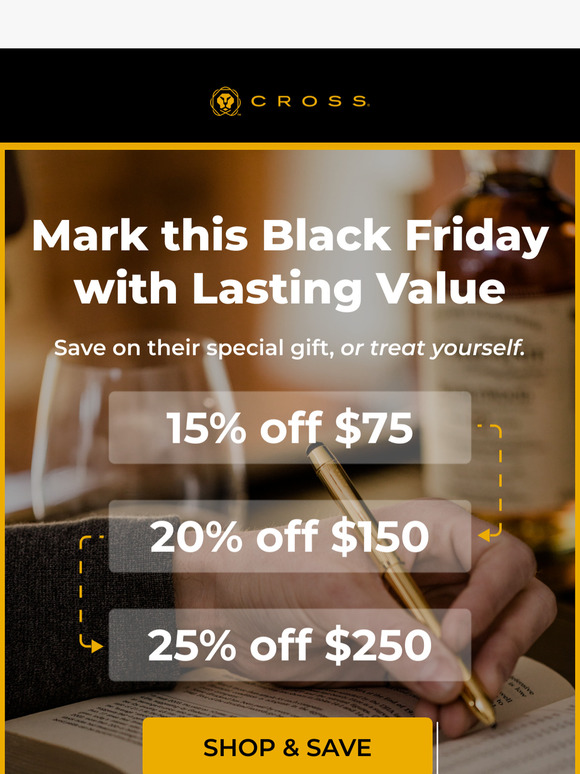 Black Friday Begins Now!