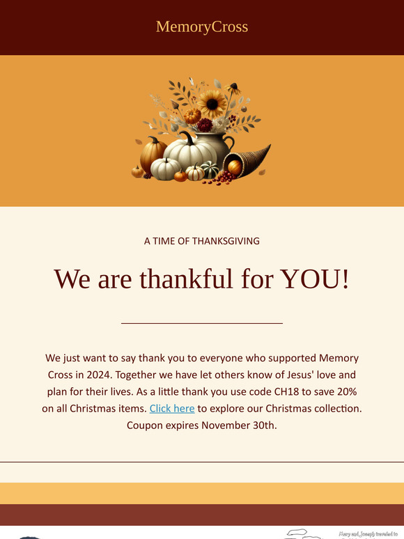 Thank you for your support!  New Unique Gifts at 20% off for limited time