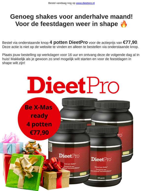4 potten DieetPro voor €77,90