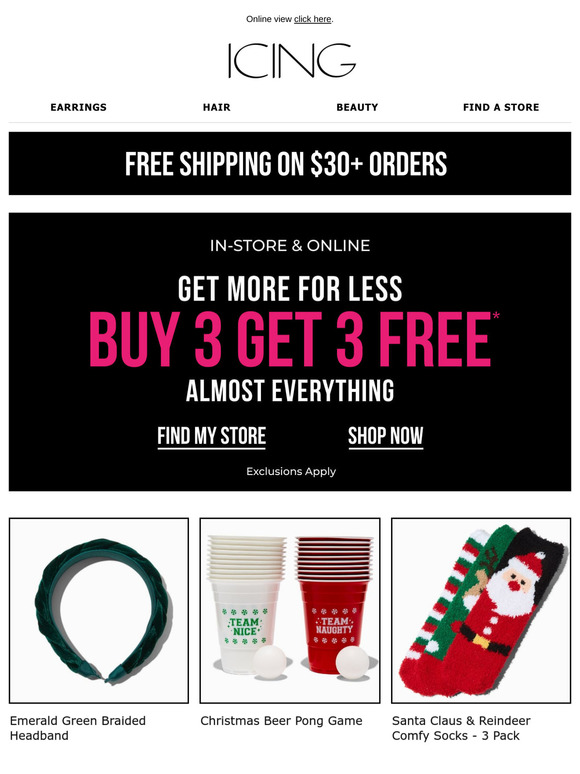 It’s tiiime 🎁 Buy 3 get 3 FREE
