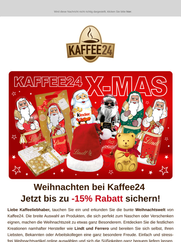 Weihnachtsaktion 🎄🎁 Jetzt bis zu 15% Rabatt sichern!