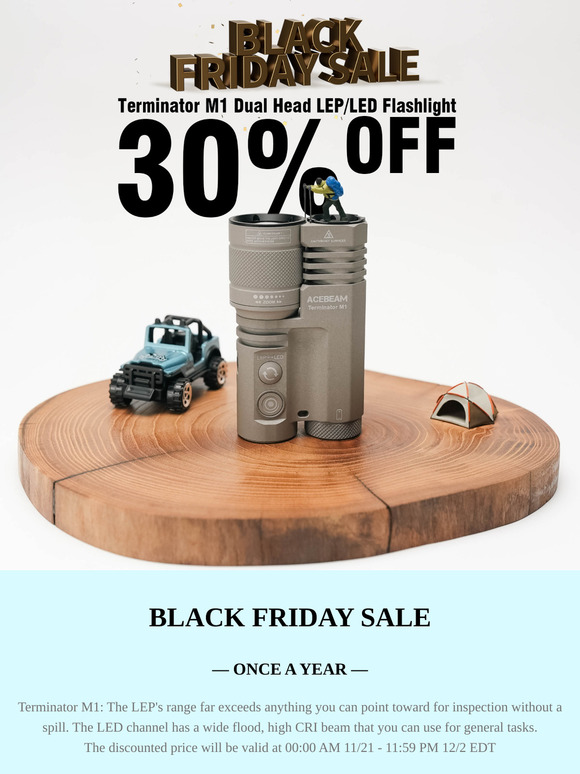 Be Ready to Snap Up Deals - Get ACEBEAM UP TO 50% OFF!