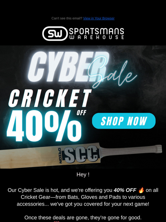 Save Big On Cricket Gear, ! 💥