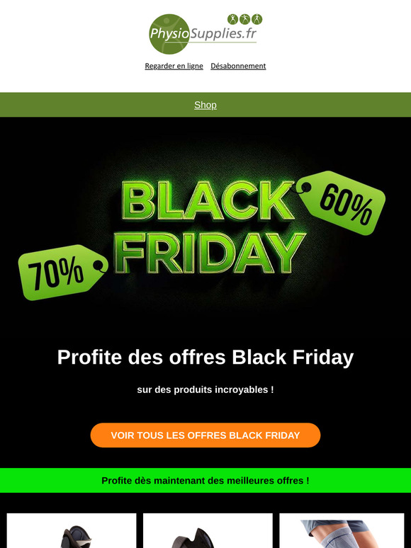 Remise jusqu'à 50 % sur les orthèses ! Black Friday 🖤💥