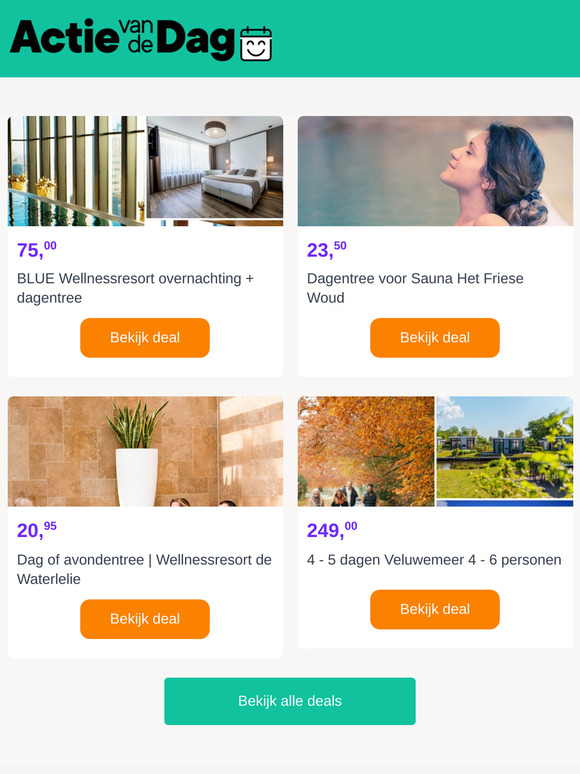 2-daags BLUE Wellness Hotelarrangement
