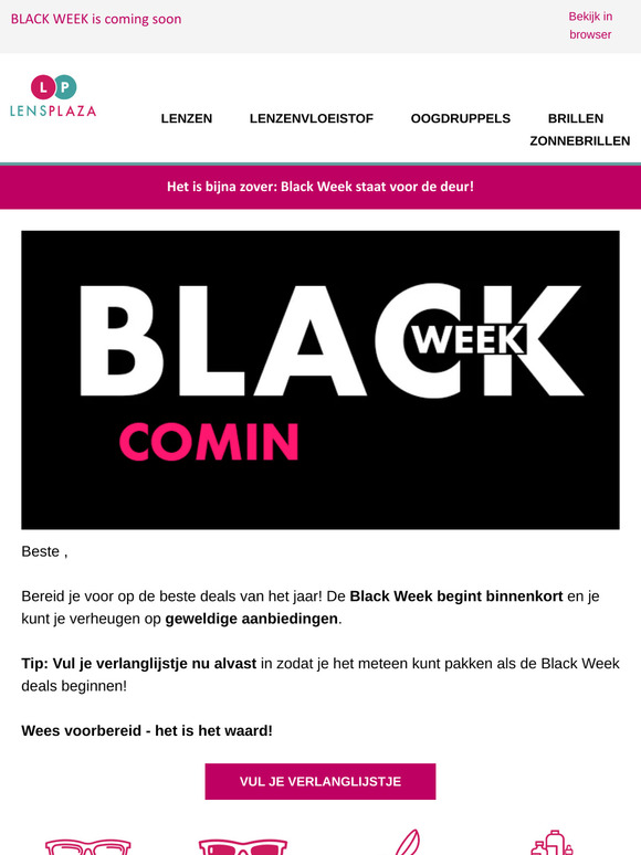 BLACK WEEK is coming soon
