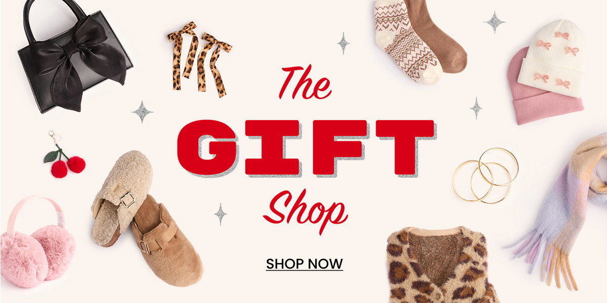 The Gift Shop. Shop Now. Banner