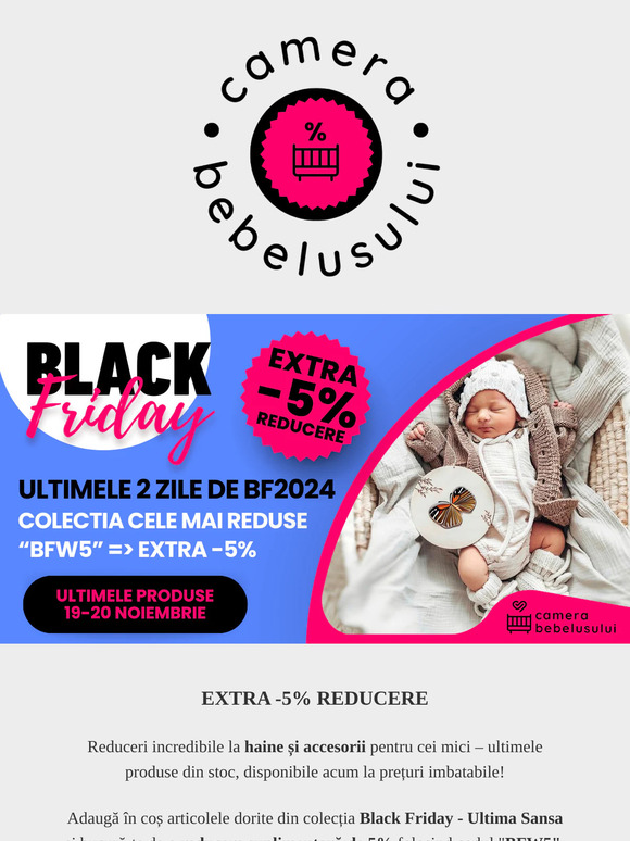 👼EXTRA REDUCERI BlackFriday 🍼 Hainute & Accesorii Bebelusi Super Reduceri Camera Bebelusului 🎁✨