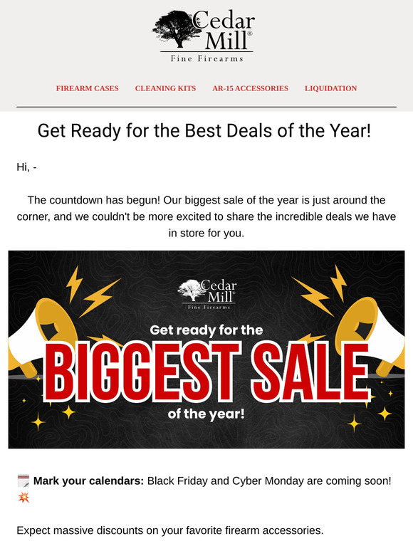 Get Ready – The Biggest Sale of the Year is Coming! 🎉