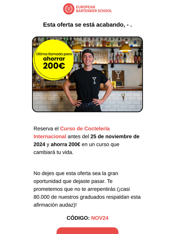 Volvemos al precio completo en 7 días...