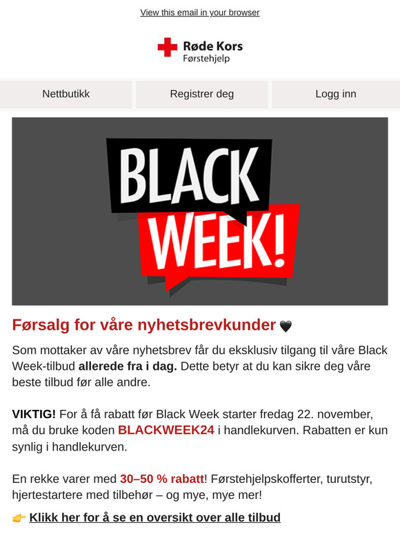 Black Week førsalg 📣 Kjøp før alle andre 🖤