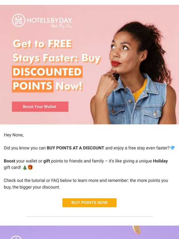 FREE stays faster? Buy Discounted Points 💰