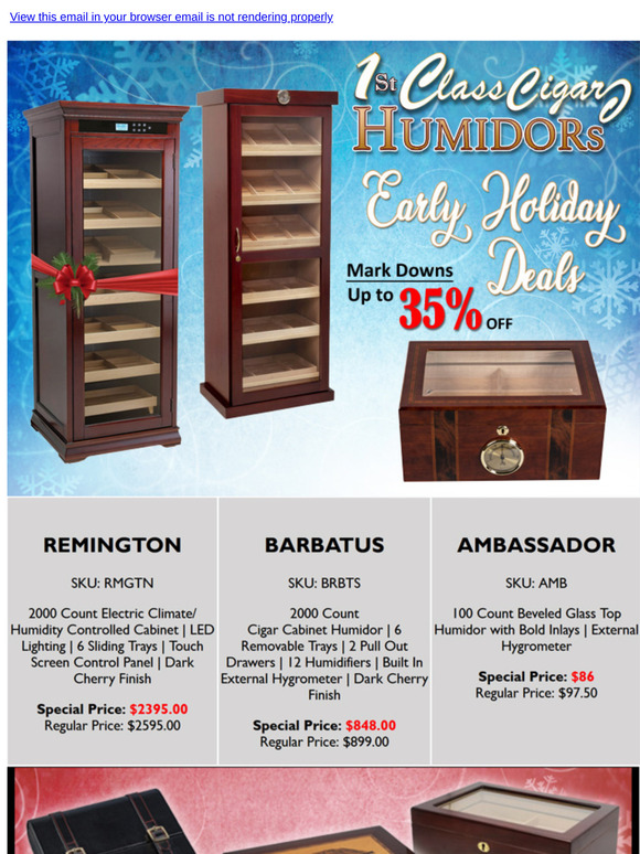 Early BLACK FRIDAY Holiday Savings on CIGAR ACCESSORIES