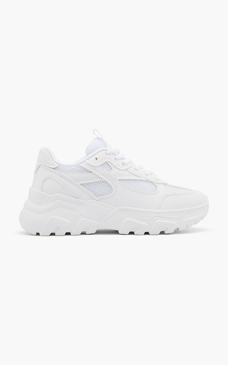 Women's White Chunky Trainer