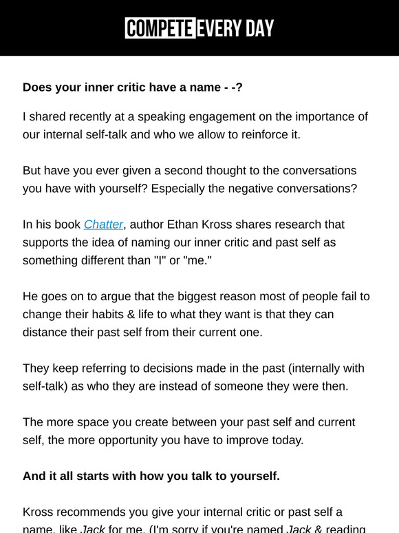 Dealing with Inner Critics