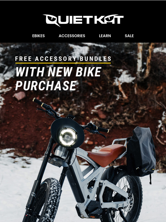 Free Accessory Bundles with Bike Purchases