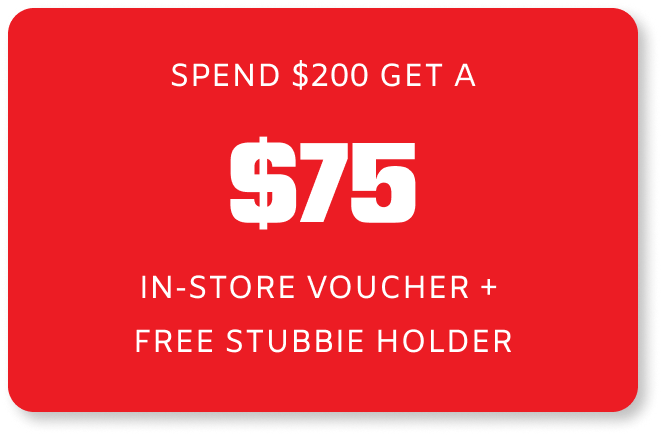 Spend $200 Get a $75 in-store Voucher