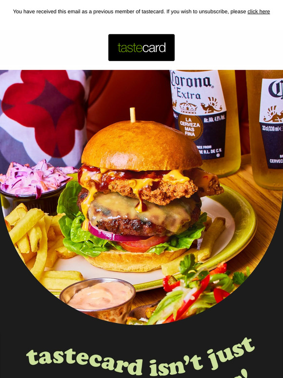 🍝 Savour the weekend with tastecard