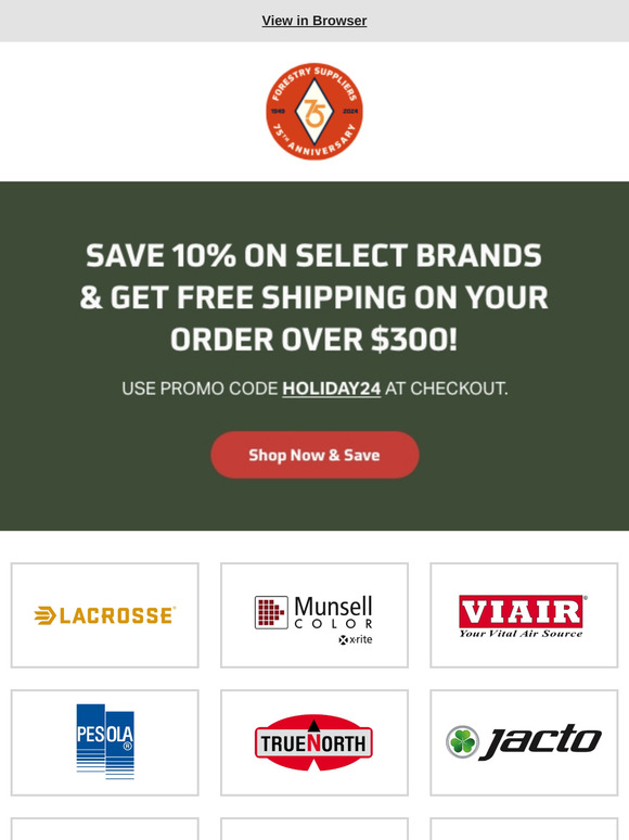 Save 10% on select brands & get free shipping on your order over $300!