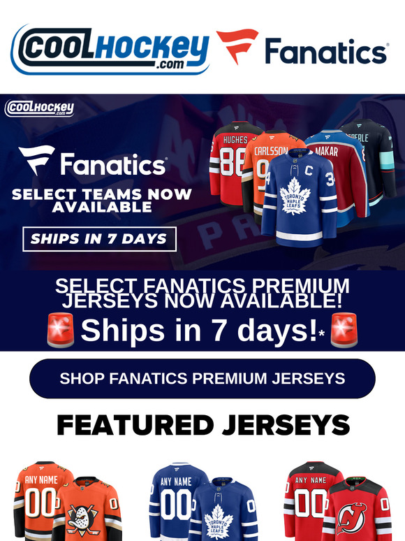 Select Fanatics Premium Jerseys NOW AVAILABLE - 7 Day Shipping! 🚨 📦