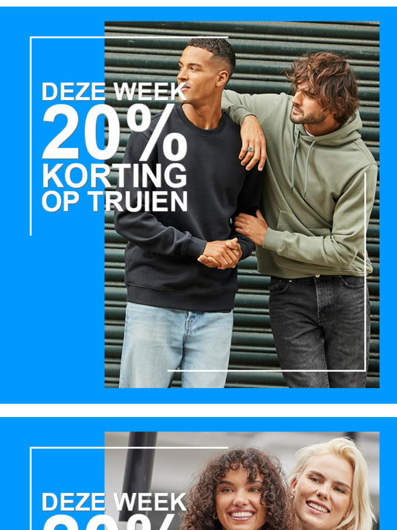 Deze week 20% korting op..