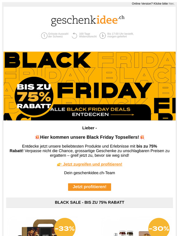 Unsere Black Friday Bestsellers