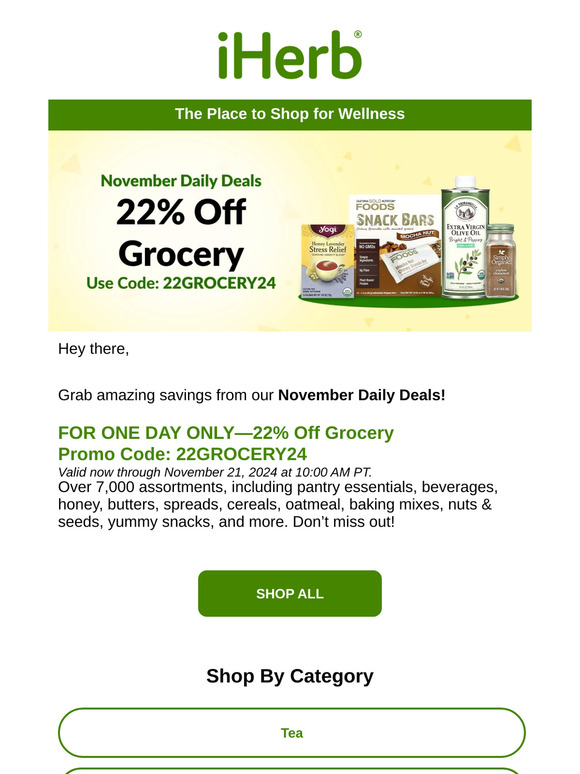⏰ 22% Off Grocery—One Day Only