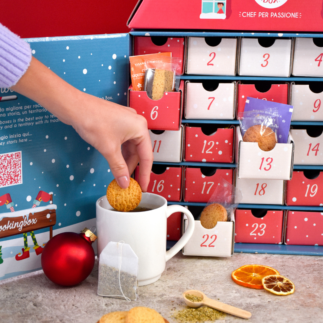 Calendario dell'Avvento con biscotti artigianali