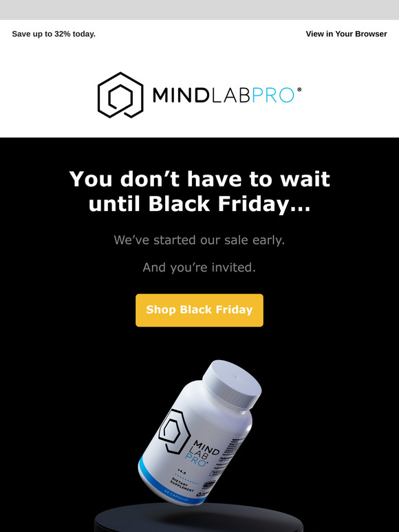 Black Friday has come early!