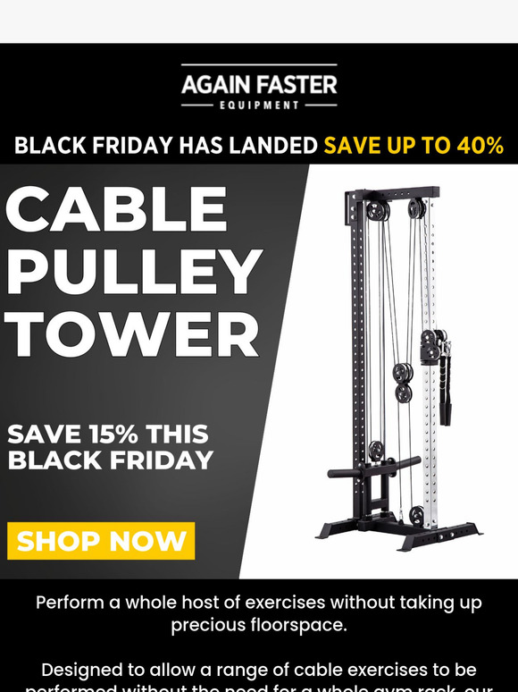 Cable Pulley Tower = 15% Off