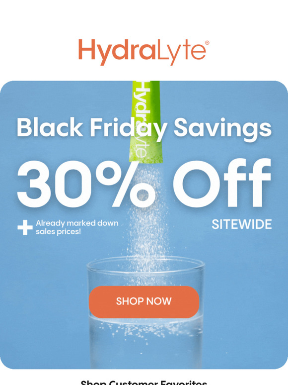 Black Friday Starts Now!