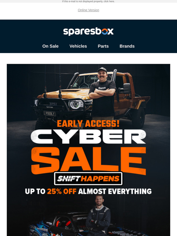 Cyber Sale Early Access Starts Now!