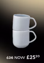 Porcelain Arc Grey Set Of 2 Large Mugs