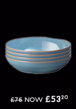 Azure Haze 4Pc Pasta Bowl Set