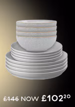 Elements Light Grey Coupe 12 Piece Tableware Set