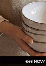 White Speckle Set Of 4 Cereal Bowls