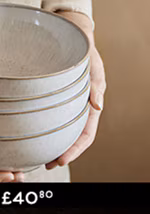 White Speckle Set Of 4 Cereal Bowls