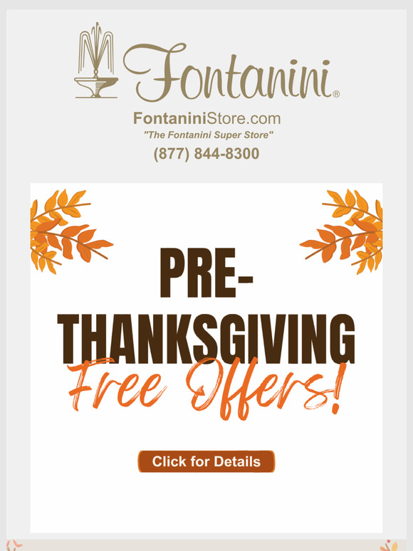 Fontanini Store - Pre-Thanksgiving Sale