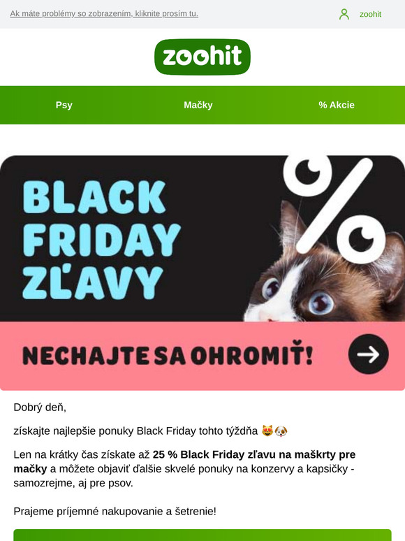 Black Friday - zľavy pokračujú
