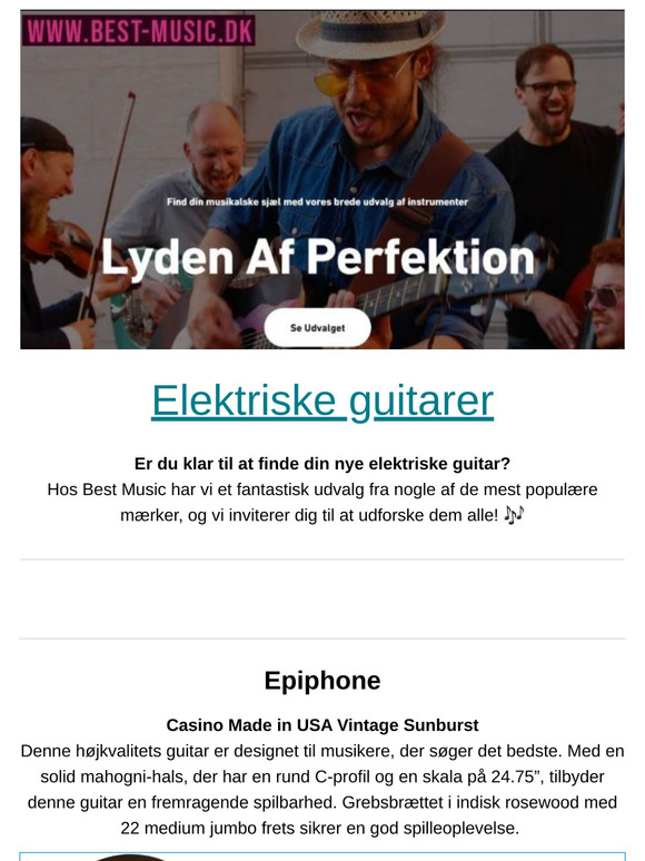 Udforsk vores fantastiske udvalg af elektriske guitarer!🎸