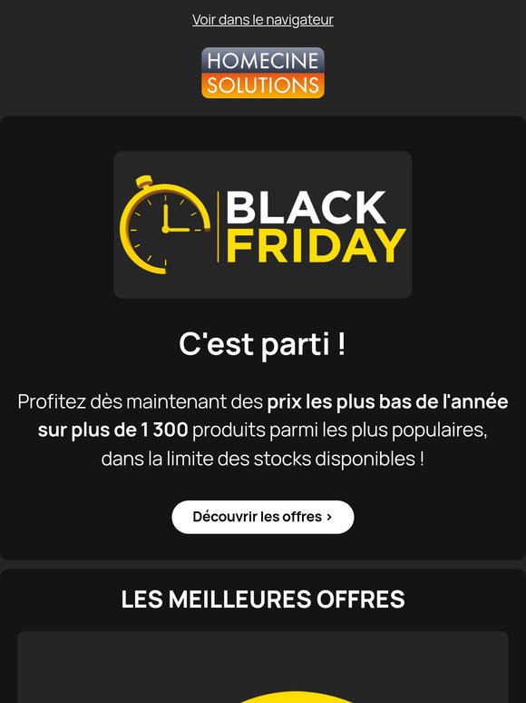 Le Black Friday commence maintenant !