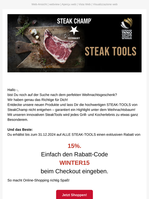 15% Shop-Discount | Tolle Weihnachts-Ideen | Great Christmas Gifts