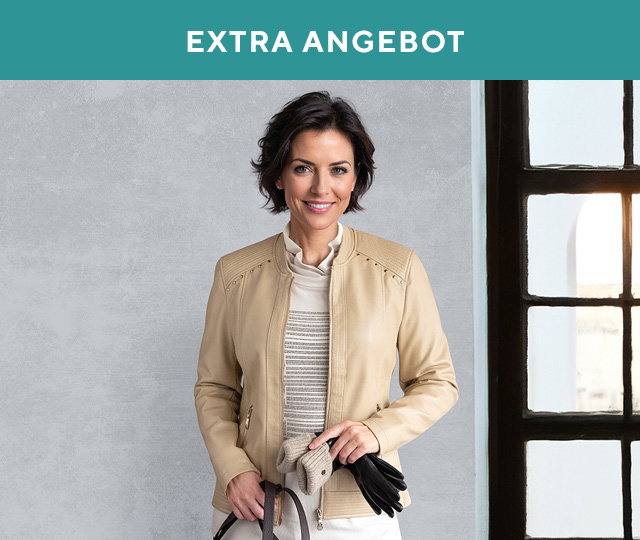 143660 VIA MILANO Jacke in Nappaleder-Optik