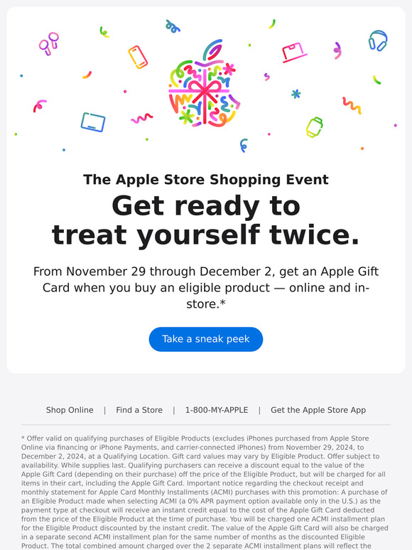 ⏱️ Countdown to the Apple Store Shopping Event.