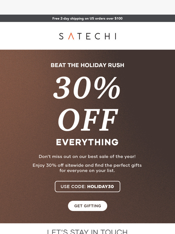 30% Off Everything, No Waiting 😍🎁
