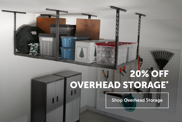 20% OFF OVERHEAD STORAGE* - SHOP NOW