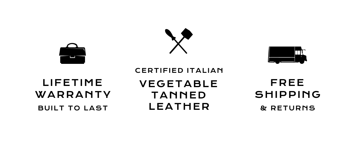 lifetime warranty - built to last | certified italian vegetable tanned leather | free shipping & returns