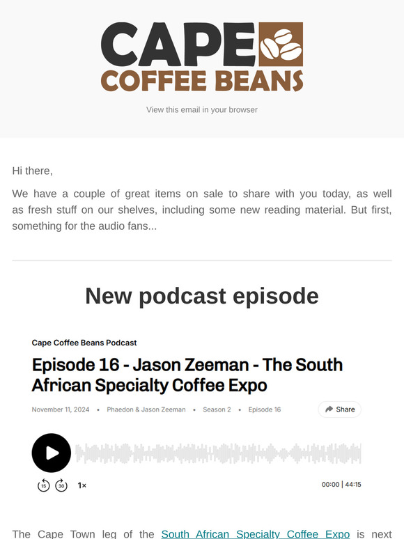 November Deals, New Items & New Pod Episode
