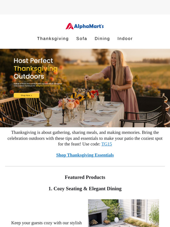 Thanksgiving Patio Tips with Essentials You'll Love❤️